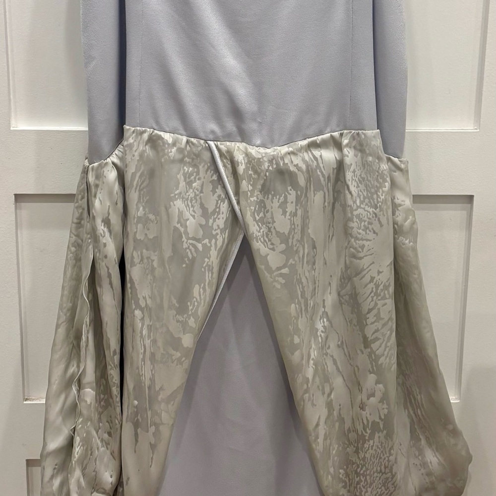 Elegant Gray and Silver Women's Spaghetti Strap Dress